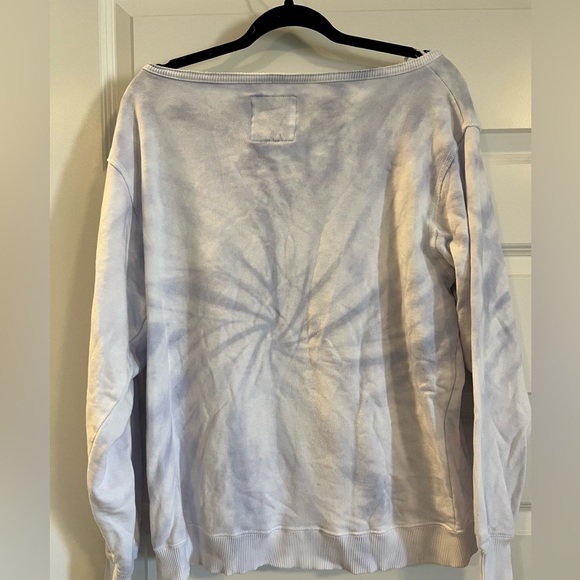 Hollister Off Shoulder Tie Dye Crewneck - Picture 3 of 4